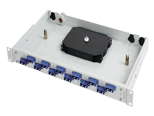 Оптическая патч-панель 19, 1U,  cерии BASIS V с ST адаптерами SM/MM