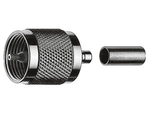 Разъем UHF типа (штекер) для коаксиального кабеля RG 214