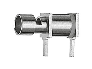 2-контактный угловой кабельный наконечник для печатных плат под кабеля RG-316/U
