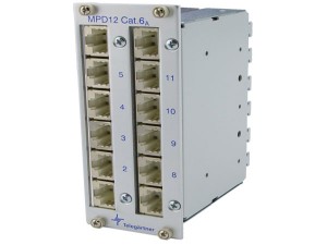 Вертикальная патч-панель FTP MPD12-HS, 3U, 12 портов, cat.6a