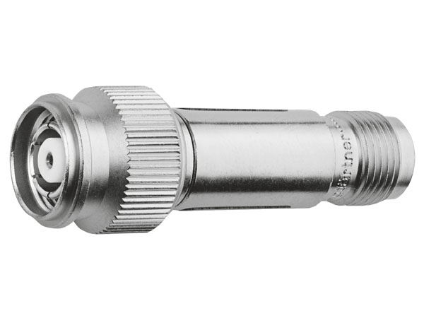 Аттенюатор R-TNC, папа-мама, 6 dB/ 6 ГГц/ 2 Вт, обратные потери 21 dB/ 4 ггц; 20 dB/ 6 ГГц/