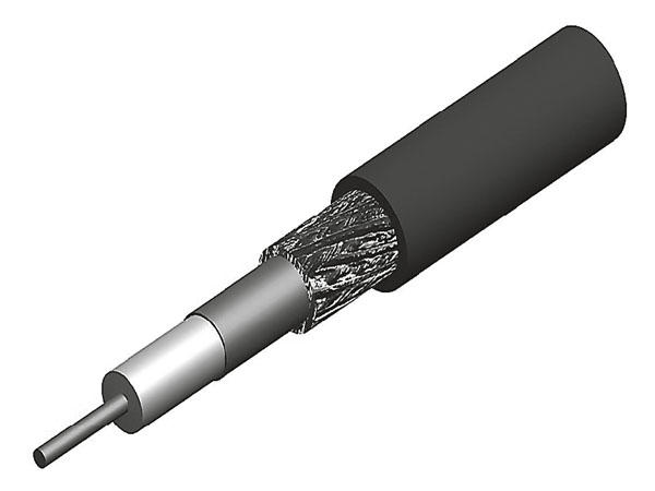 Коаксиальный кабель Low Loss 240, 50 Ом, d=6.10, оболочка PVC, затухание 38 db на 100м при 2ГГц, 100 м/бухта