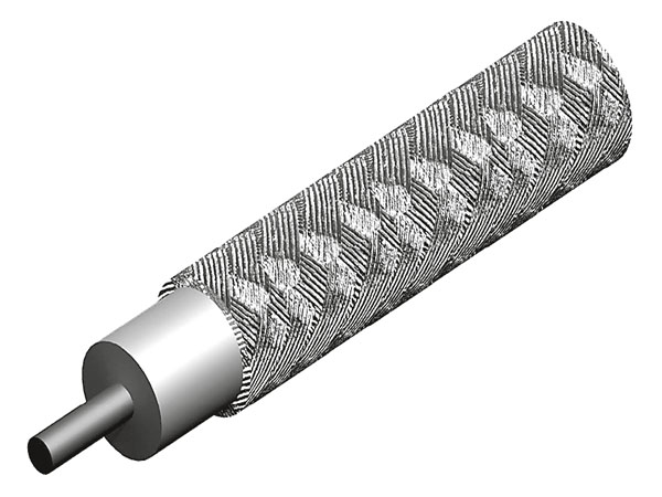 Коаксиальный кабель Semi Flex .85, 50 Ом, затухание 108 db на 100м при 2ГГц, 25 м/бухта