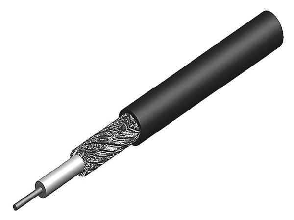 Коаксиальный кабель RG-179, 75 Ом, d=2.55, оболочка FEP, затухание 131 db на 100м при 2ГГц, 50 м/бухта