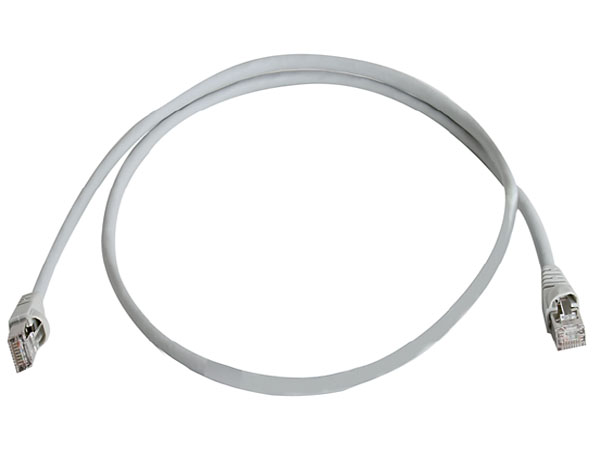 Экранированный патч корд S/FTP CAT.6a 0,25м MP8&nbsp;FS 500, LSZH. Варианты расцветок изоляции: серый, зеленый, красный, синий, желтый, черный, белый, фиолетовый