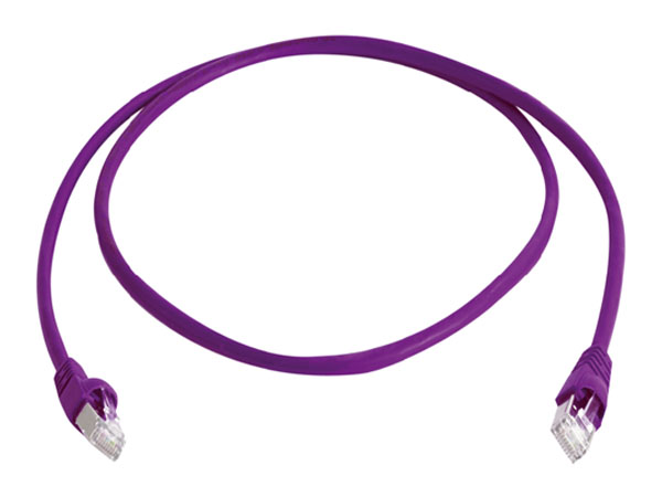 Экранированный патч корд S/FTP CAT.6a 10,0м MP8&nbsp;FS 500, LSZH. Варианты расцветок изоляции: серый, зеленый, красный, синий, желтый, черный, белый, фиолетовый