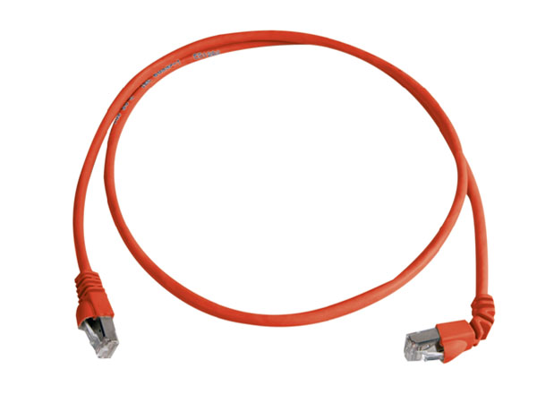 Экранированный патч корд S/FTP CAT.6a 2,0м MP8&nbsp;FS 500, LSZH, 1х90°-1х180°. Варианты расцветок изоляции: серый, зеленый, красный, синий, желтый, черный, белый, фиолетовый