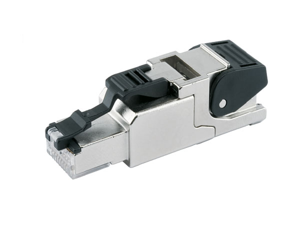 Коннектор RJ45 FTP, усиленный, MFP8 T568B, cat. 6a, AWG 24/1-22/1, AWG 27/7-22/7, с пылезащитным колпачком