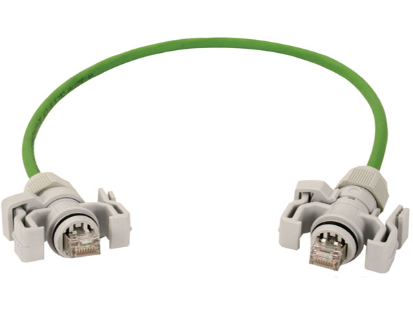 Экранированный патч корд SF/UTP CAT.5, PVC. IP67-IP67. Длина: 1.0м, 2.0м, 3.0м, 5.0м, 7.5м, 10.0м, 15.0м