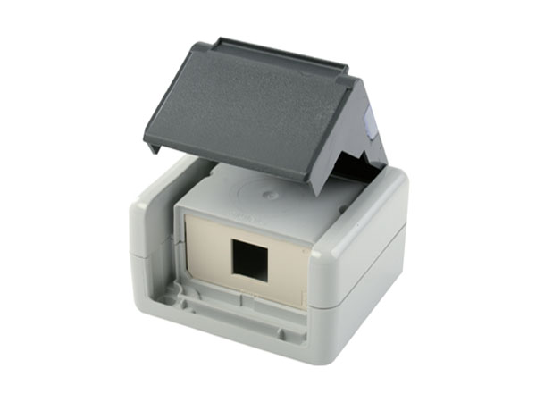 Информационная розетка IP44 AP, однопортовая, под модули AMJ/UMJ