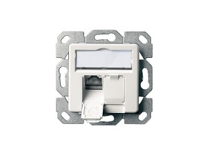 Telegartner Розетка информационная AMJ45 К 8/8 Up/50 cat.6A, 2xRJ45 FTP, 50x50