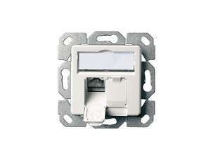 Розетка информационная AMJ45 К 8/8 UP/50 класс ЕА 500, 2xRJ45 FTP, 50x50